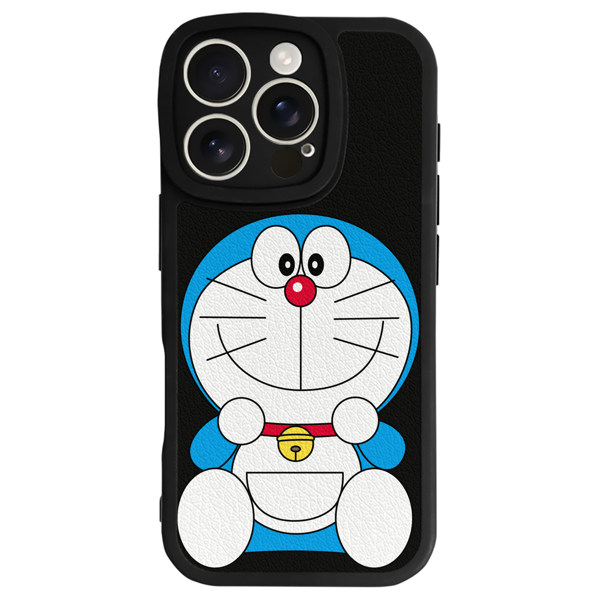 （画像用） ドラえもん Doraemon 【iPhone 16シリーズ対応】シリコンスマホケース（レザー調） 材質：シリコン